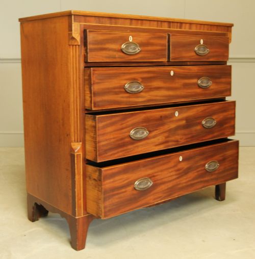 A VICTORIAN INLAID CHEST OF DRAWERS - ADDITIONAL PHOTO 3