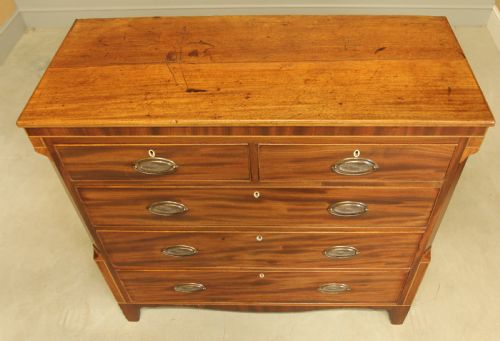 A VICTORIAN INLAID CHEST OF DRAWERS - ADDITIONAL PHOTO 5