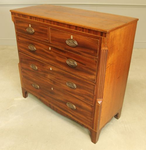 A VICTORIAN INLAID CHEST OF DRAWERS - ADDITIONAL PHOTO 7