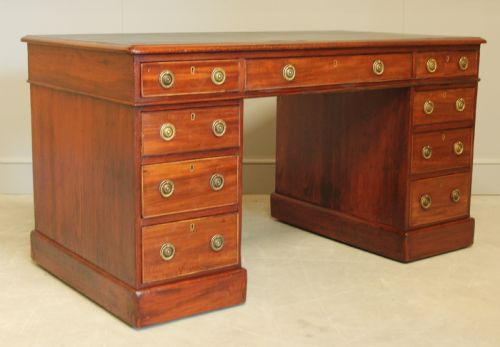 A Victorian Twin Pedistal Desk.