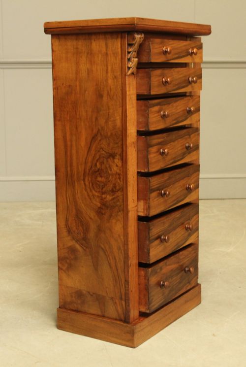 fig 1. A VICTORIAN ROSEWOOD WELLINGTON CHEST