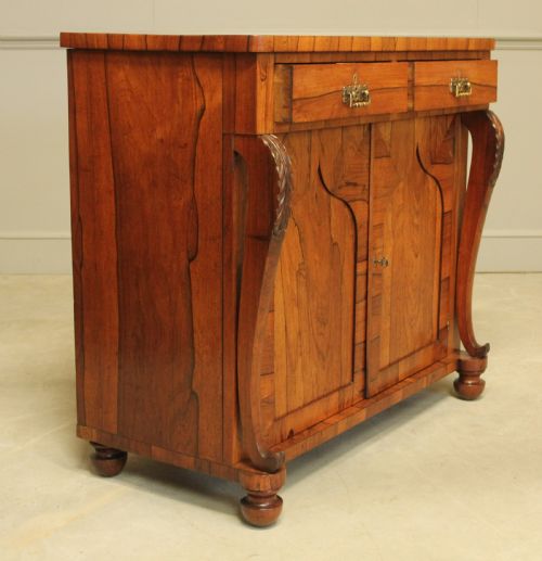 fig 1. A VICTORIAN ROSEWOOD TWO DOOR SIDEBOARD