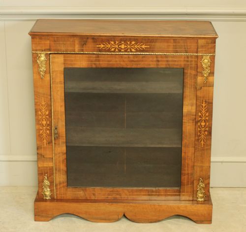A Victorian Rosewood Inlaid Pier Cabinet.