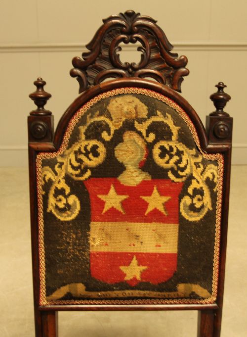 A 19TH CENTURY ROSEWOOD SIDE CHAIR - ADDITIONAL PHOTO 3