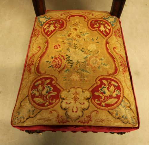 A 19TH CENTURY ROSEWOOD SIDE CHAIR - ADDITIONAL PHOTO 7
