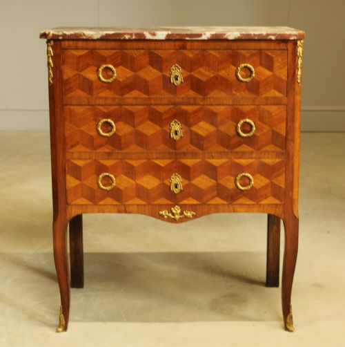 A 19th Century Small French Chest of Drawers / Antique Commode