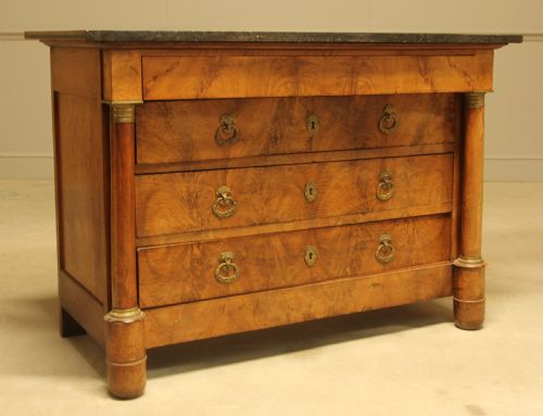 19TH CENTURY FRENCH BURR WALNUT CHEST OF DRAWERS - ADDITIONAL PHOTO 2