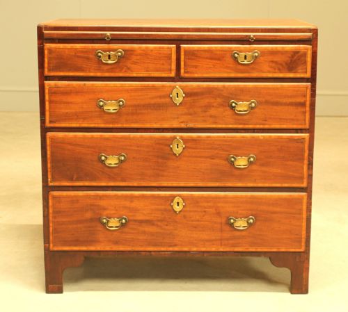 A 19th Century Mahogany Bachelor Chest of Drawers