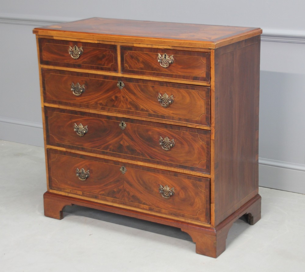 A Georgian mahogany chest of drawers  View IV