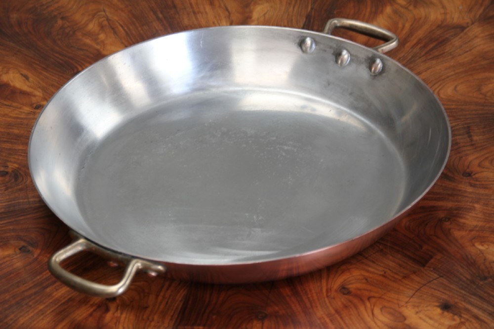 19th century French copper prospector pan  