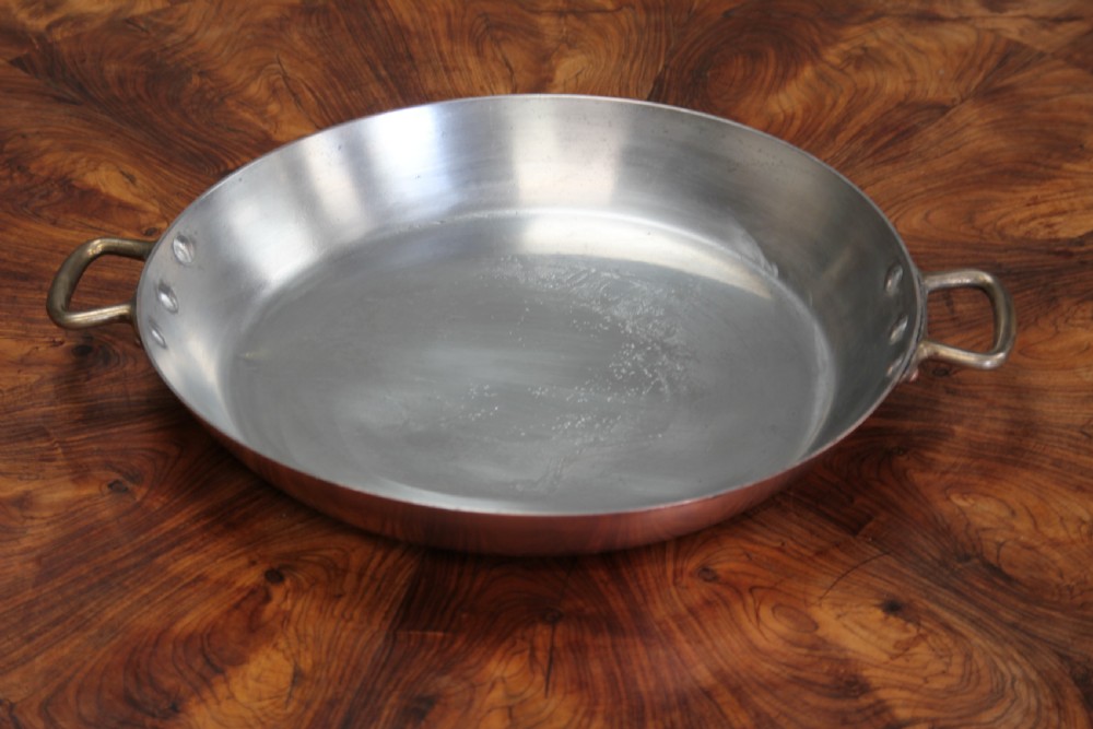 19th century French copper prospector pan   View II