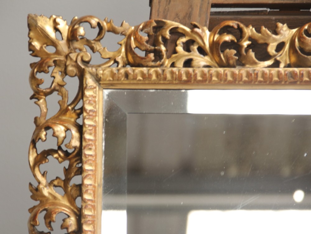 A 19th century Florentine wall mirror.  View IV