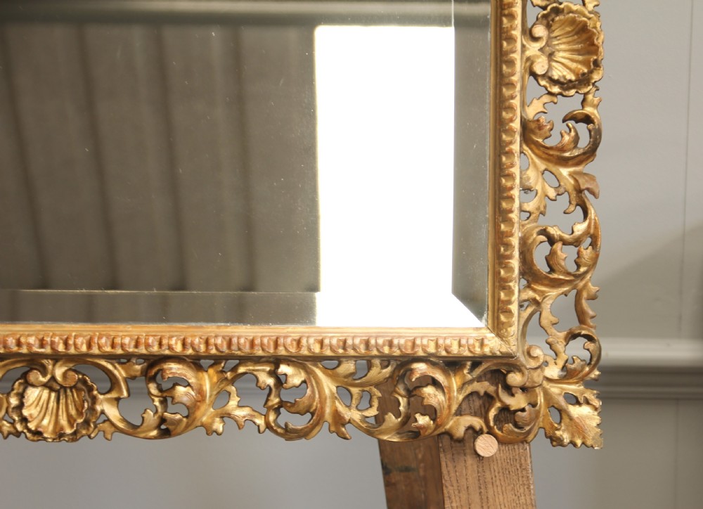 A 19th century Florentine wall mirror.  View VI