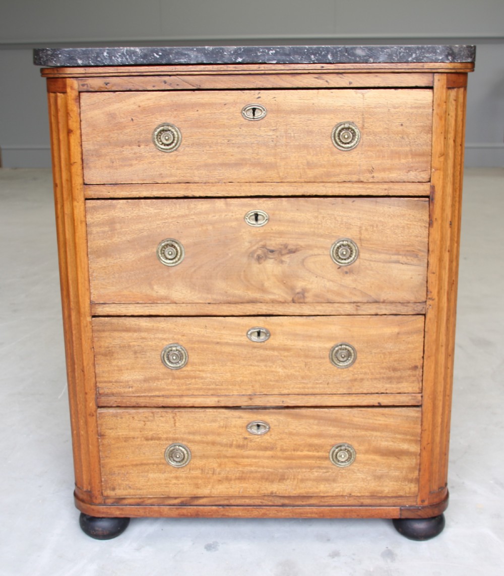 A 19th century French mahogany chest of drawers. View II