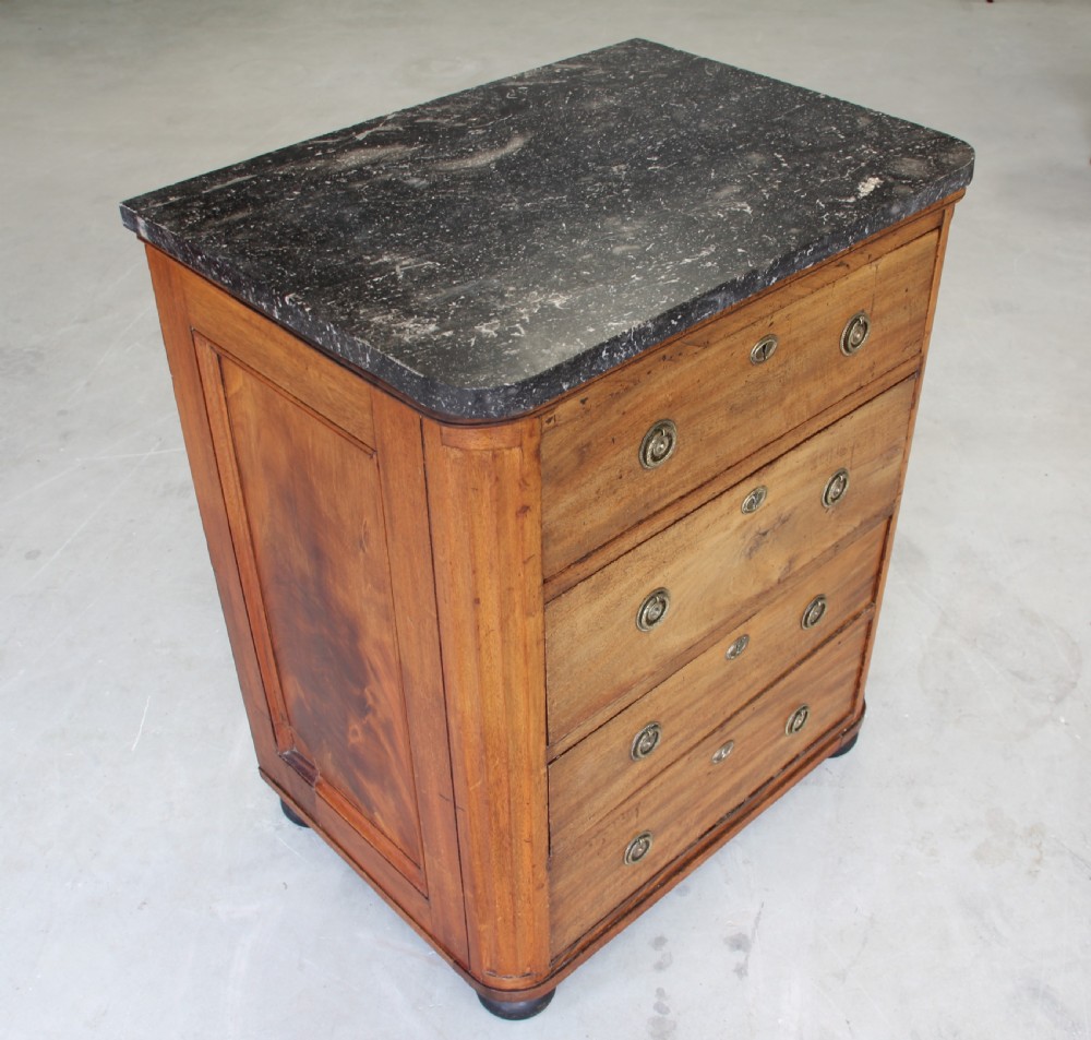 A 19th century French mahogany chest of drawers. View VI
