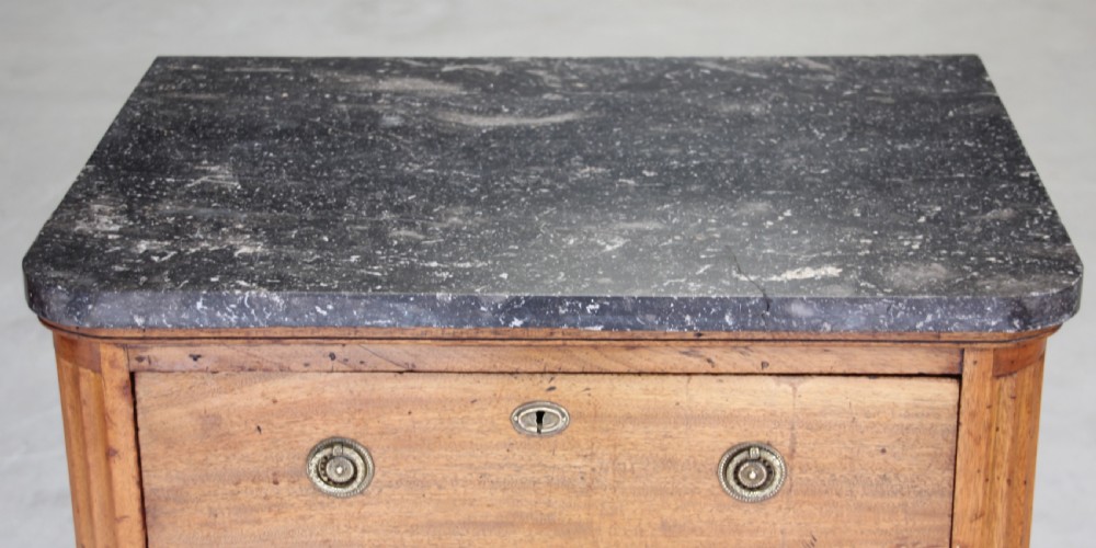A 19th century French mahogany chest of drawers. View VII