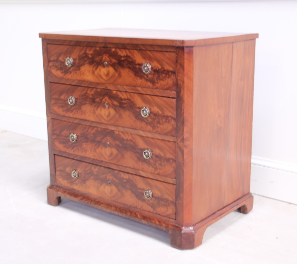 A 19th century mahogany chest of drawers.