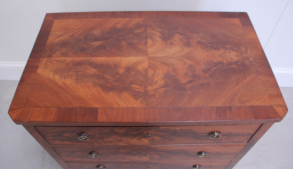 A 19th century mahogany chest of drawers. View V