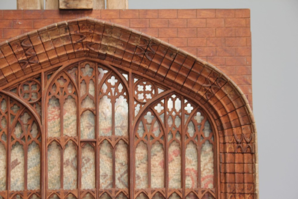 An early 20th century carved wooden model. View III