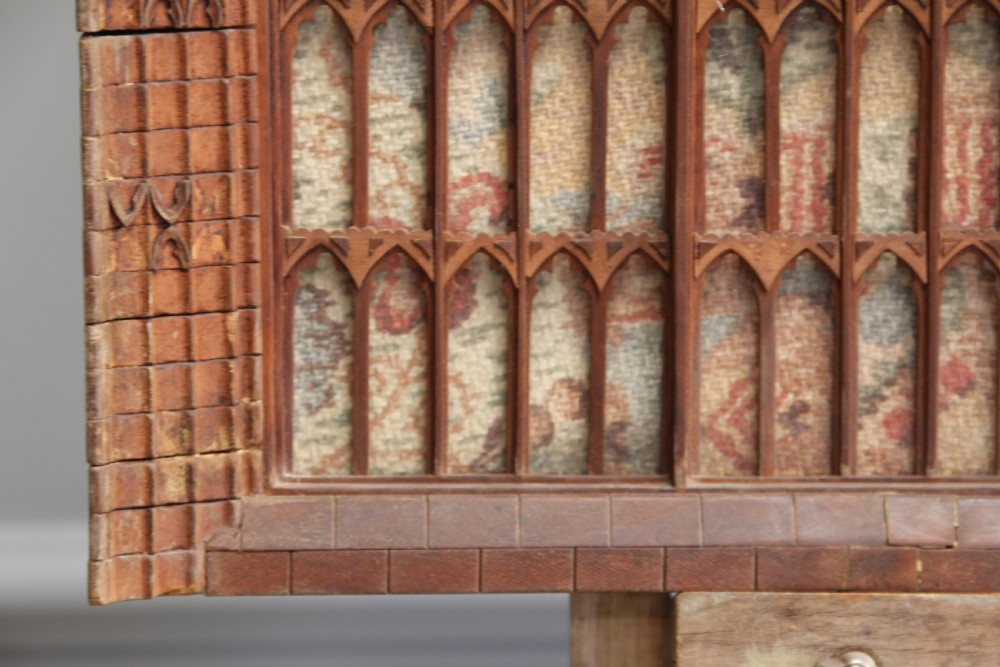 An early 20th century carved wooden model. View IV