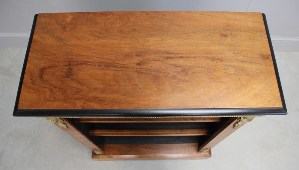 A 19th century walnut open bookcase. View VII