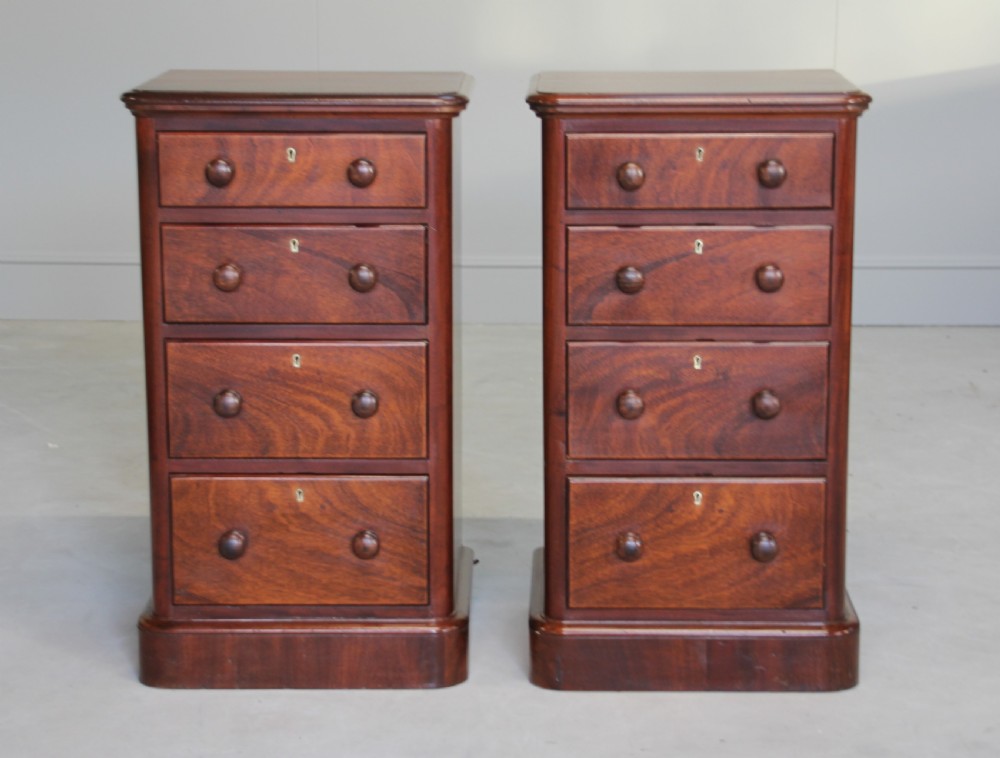 A pair of Victorian bedside cabinets.