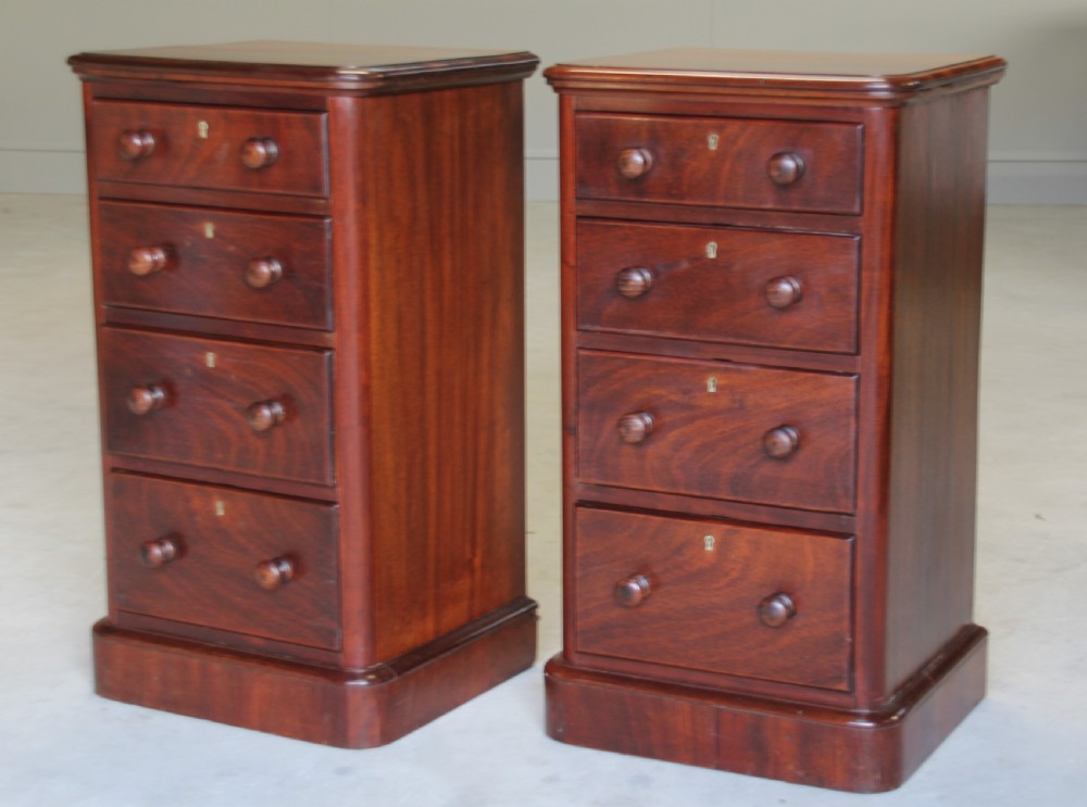 A pair of Victorian bedside cabinets. View II