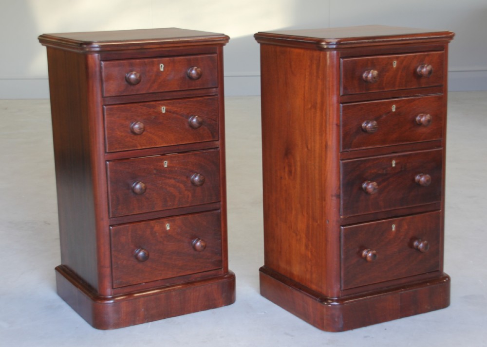 A pair of Victorian bedside cabinets. View III
