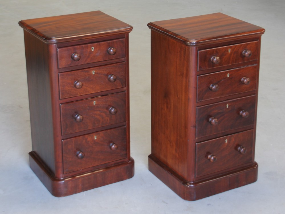 A pair of Victorian bedside cabinets. View VI