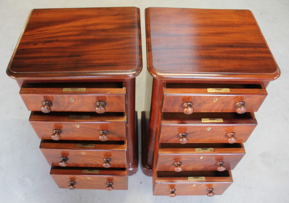 A pair of Victorian bedside cabinets. View VII