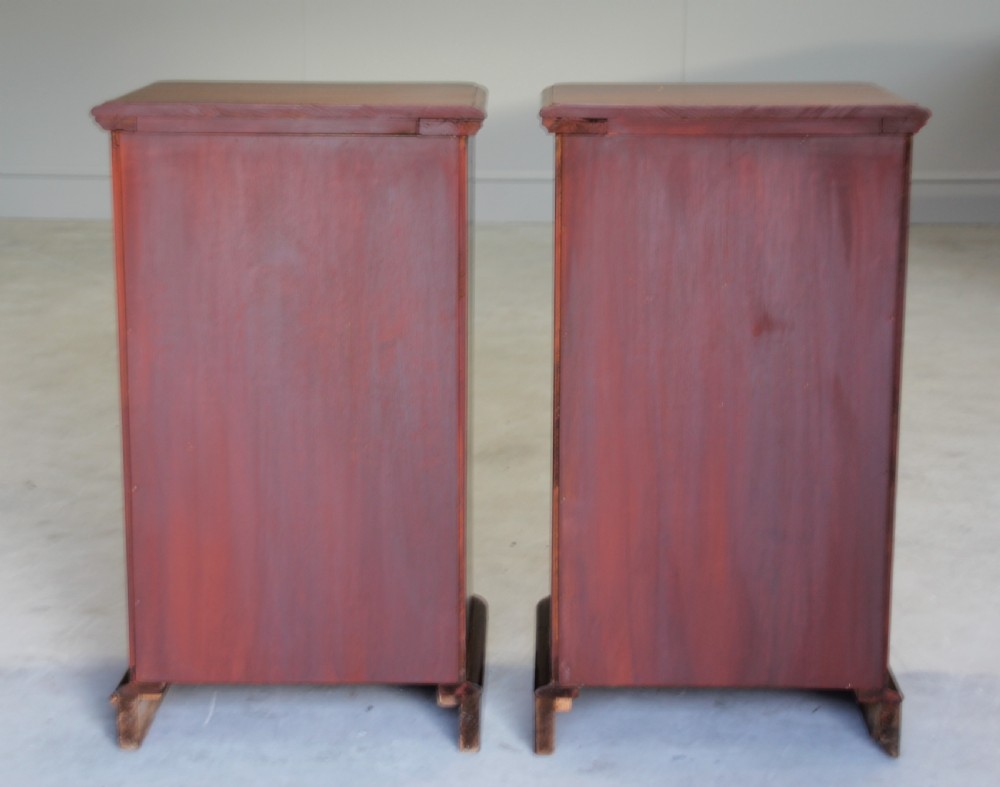 A pair of Victorian bedside cabinets. View VIII