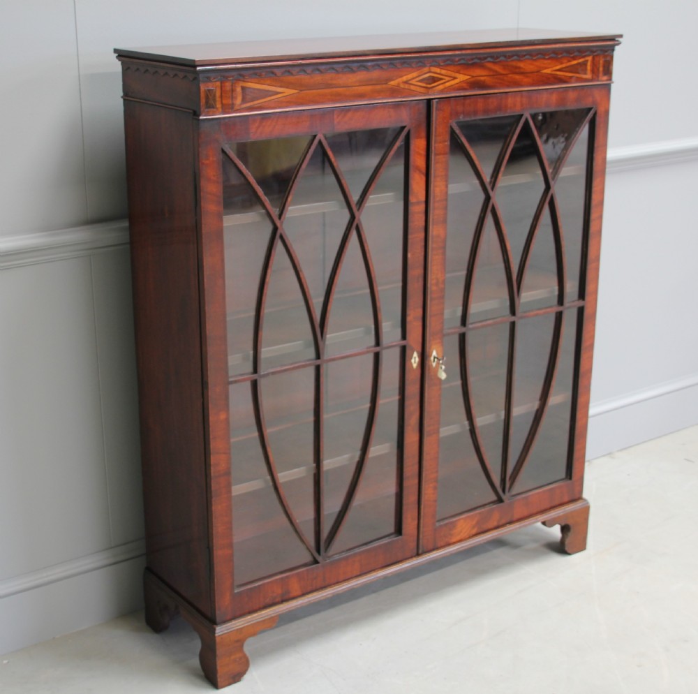A 19th century mahogany display cabinet. View III
