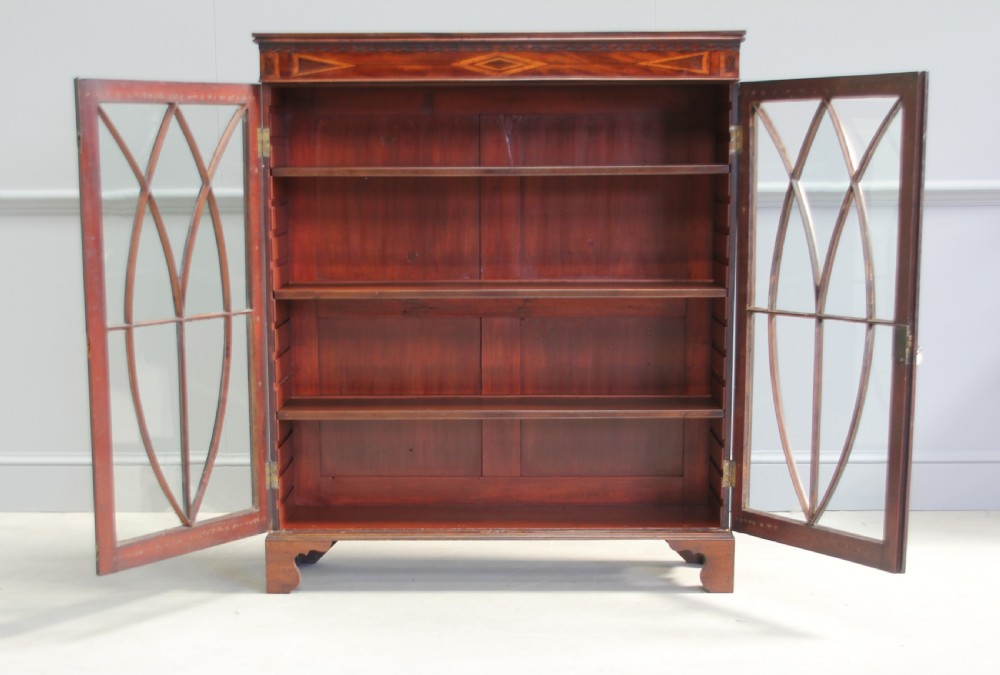 A 19th century mahogany display cabinet. View IV