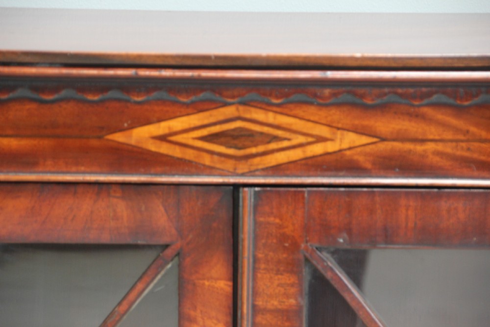 A 19th century mahogany display cabinet. View VI