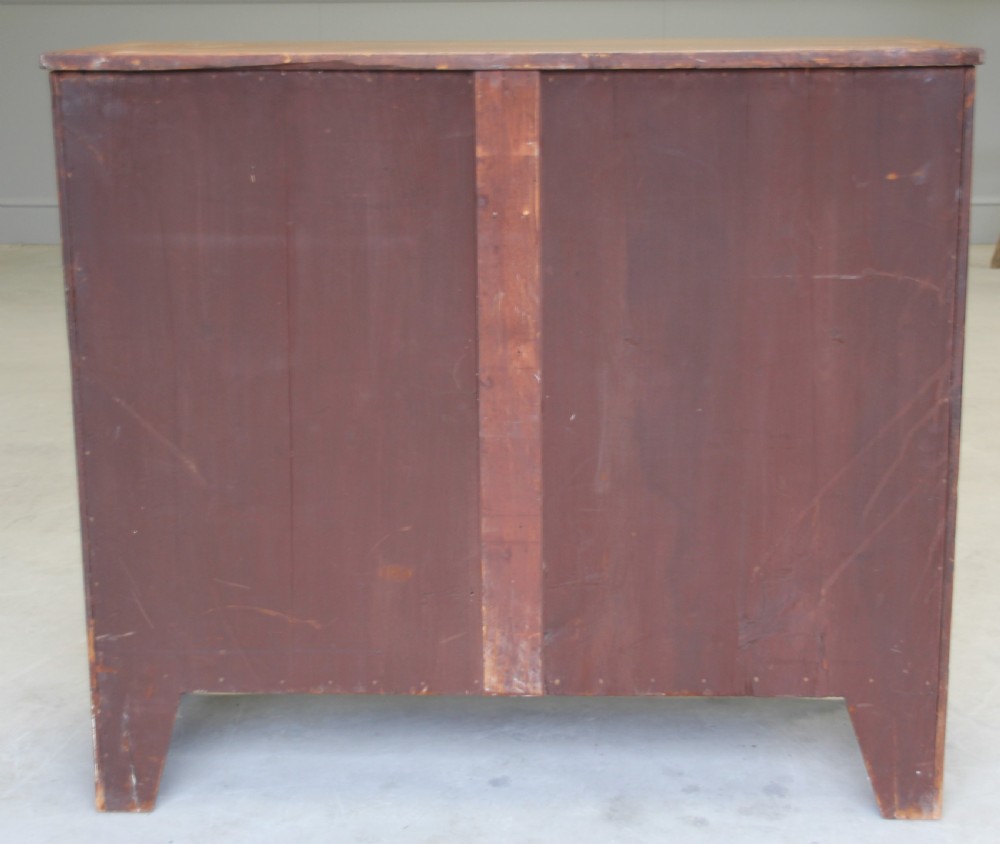 A 19th century mahogany bow fronted chest of drawers. View IX