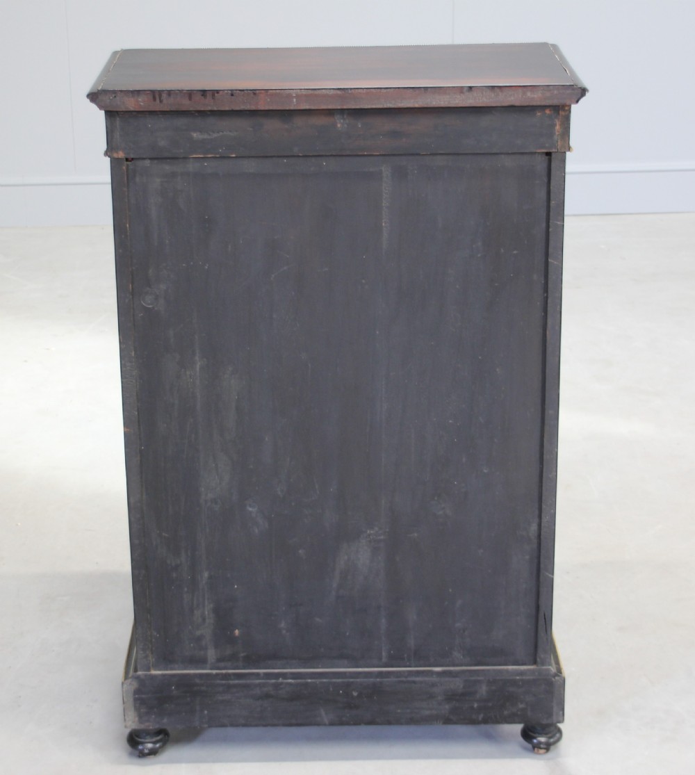 A Victorian ebonized display cabinet. View IX