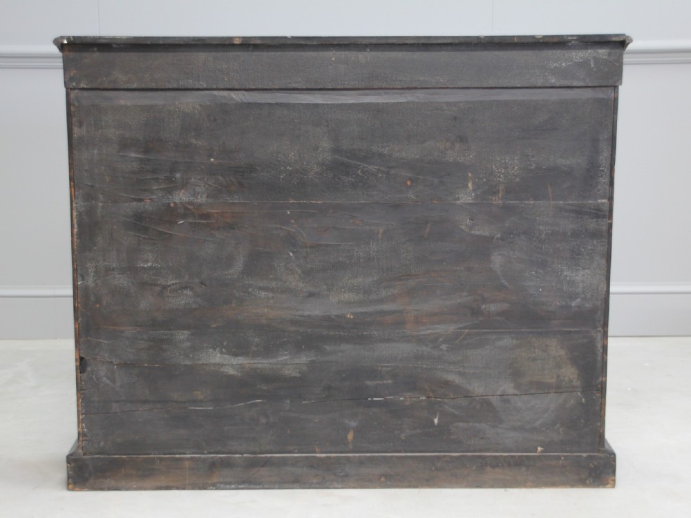 A Victorian ebonized open bookcase View VIII