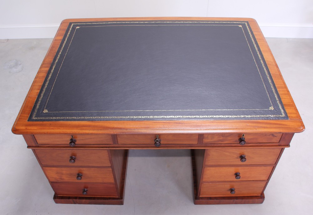 A Victorian Partners Desk. View IV