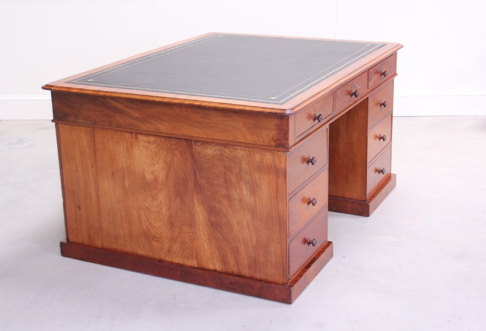 A Victorian Partners Desk. View V