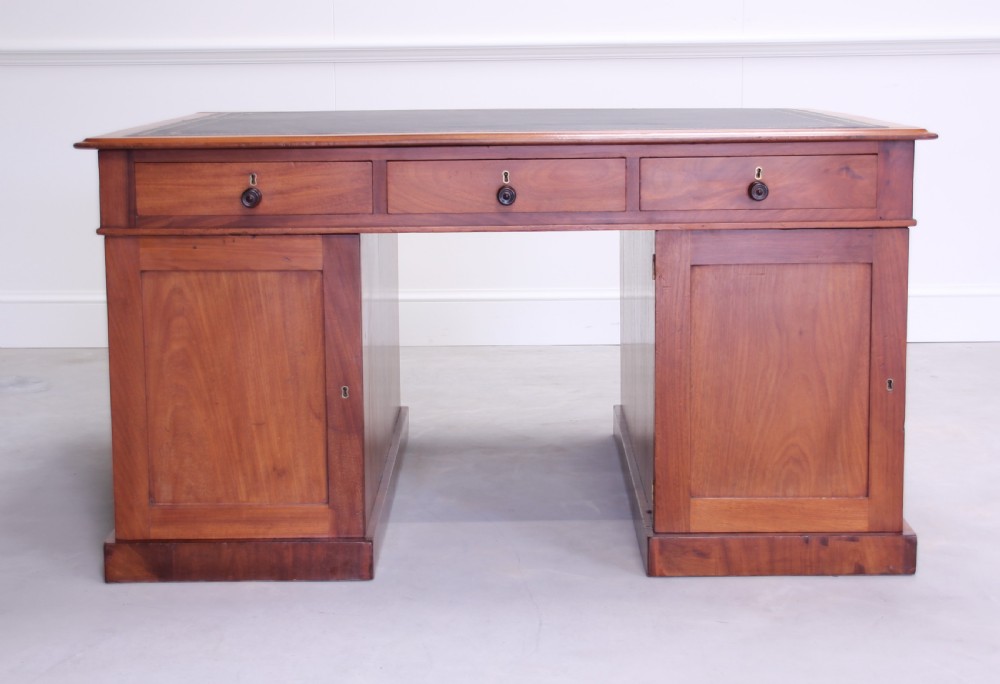 A Victorian Partners Desk. View X