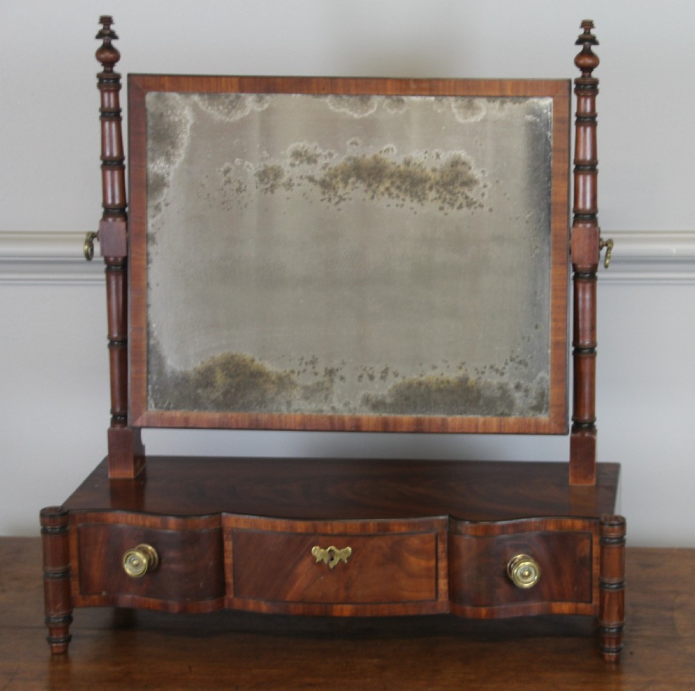 A REGENCY MAHOGANY SWING MIRROR View III