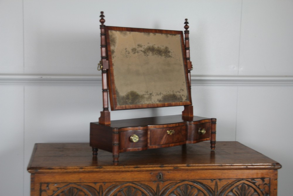 A REGENCY MAHOGANY SWING MIRROR View VII