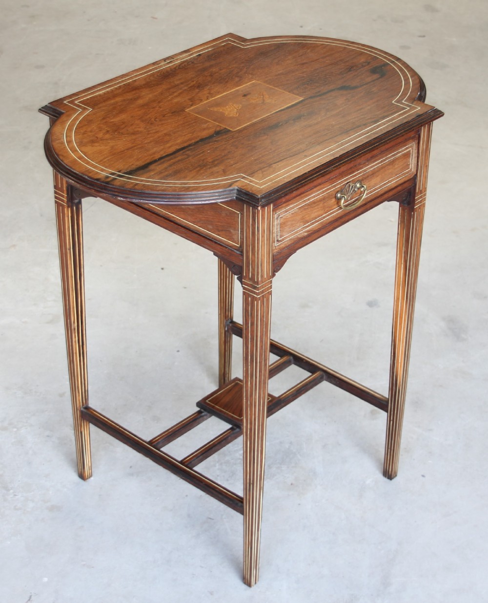 A ROSEWOOD SIDE TABLE
