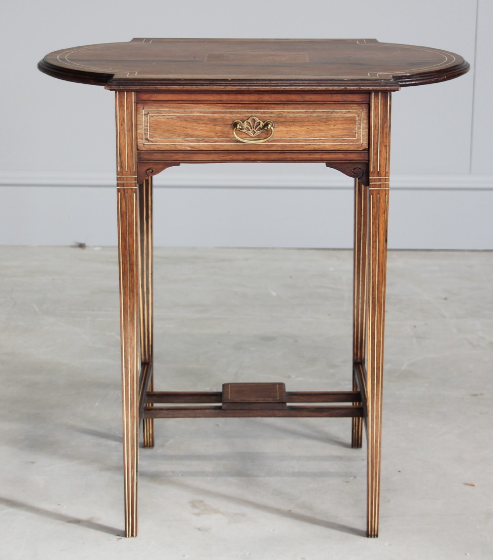 A ROSEWOOD SIDE TABLE View II