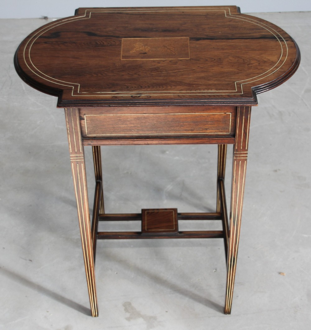 A ROSEWOOD SIDE TABLE View VI