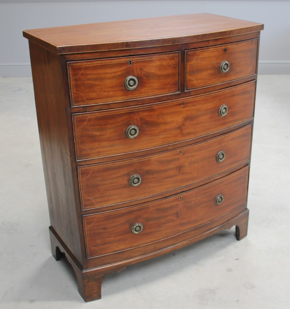 A GEORGAIN MAHOGANY CHEST OF DRAWEWRS View II
