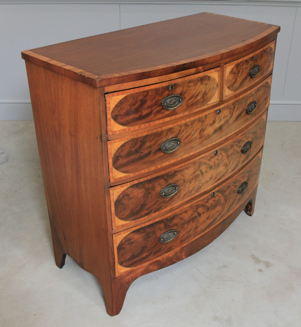 A REGENCY MAHOGANY CHEST OF DRAWERS View IV