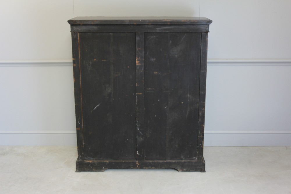 A VICTORIAN EBONIZED DISPLAY CABINET  View VII
