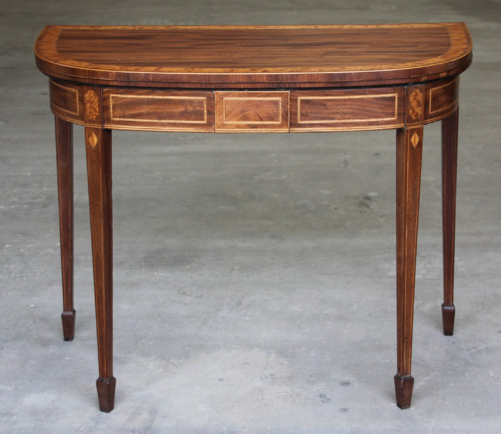 A REGENCY MAHOGANY CARD TABLE View II