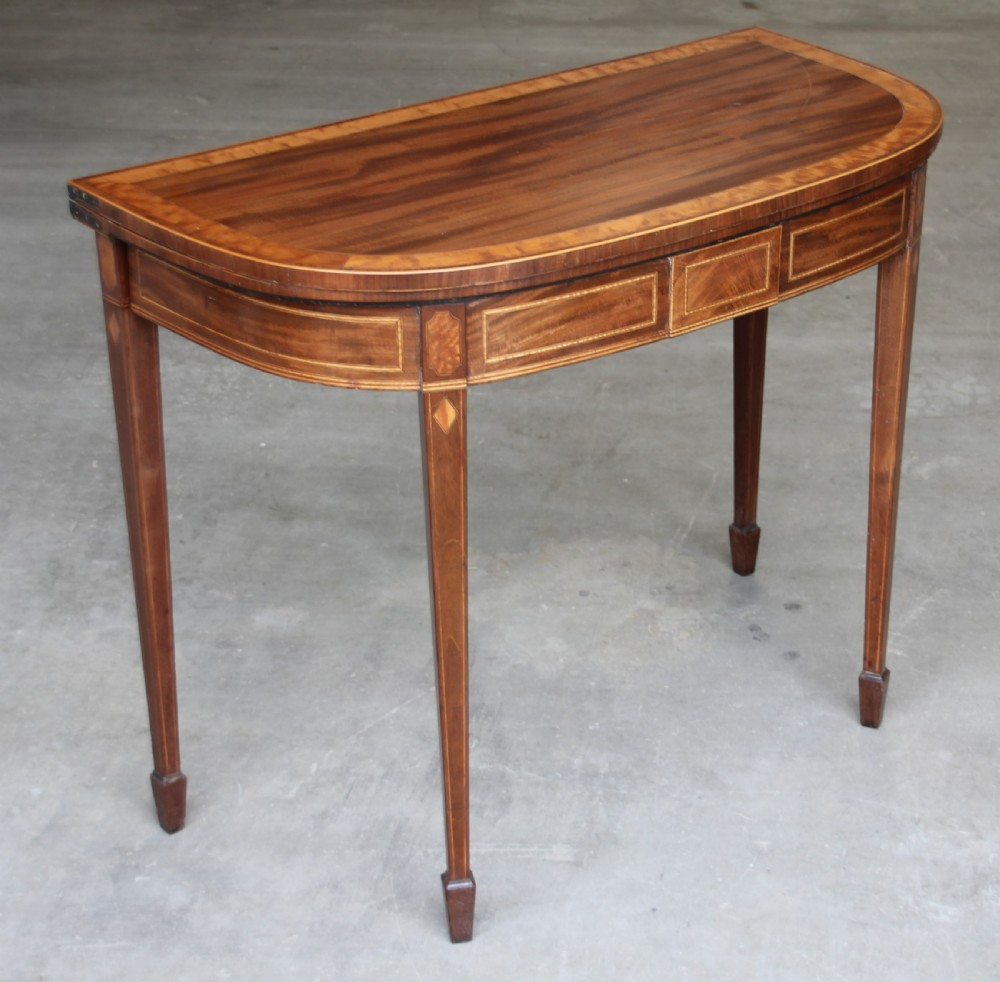 A REGENCY MAHOGANY CARD TABLE View III